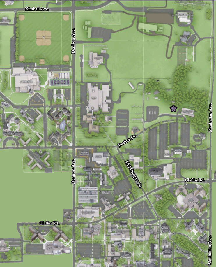 Kansas State University Campus Map Location and directions | K State Challenge Course | Rec Services 